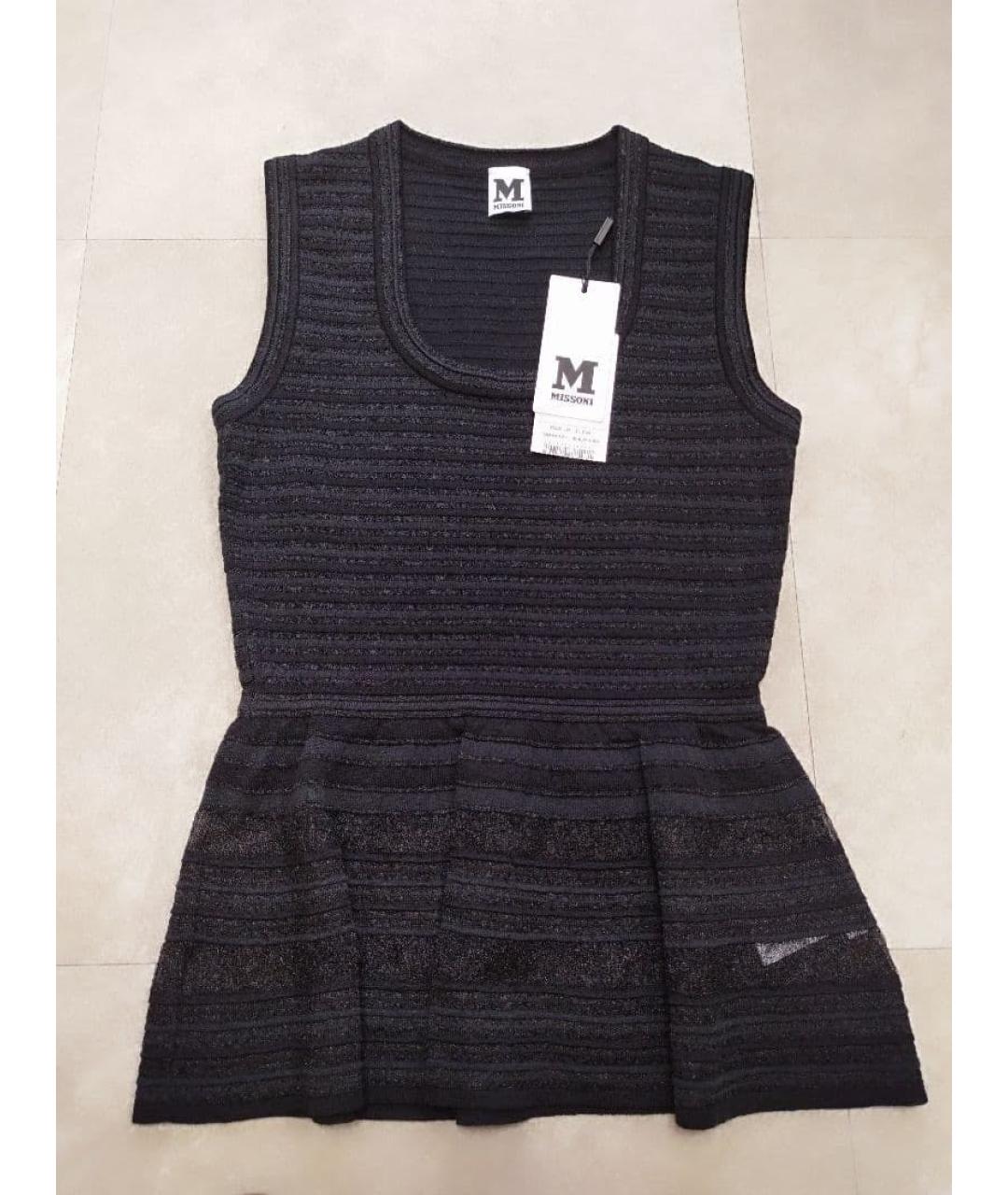 MISSONI Черный хлопковый джемпер / свитер, фото 9