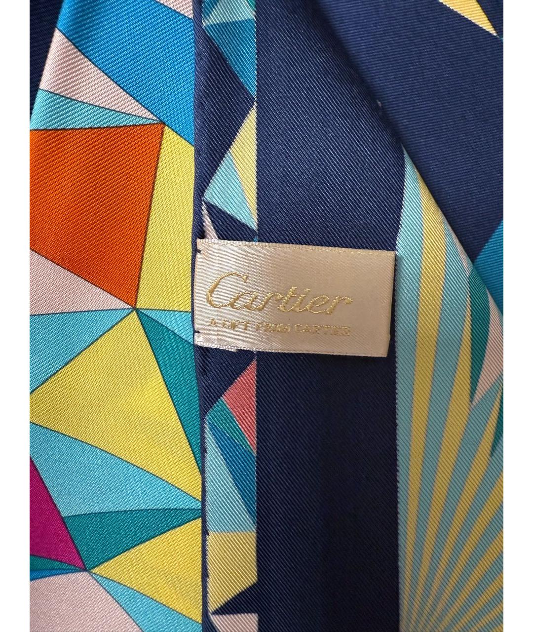CARTIER Мульти шелковый платок, фото 4