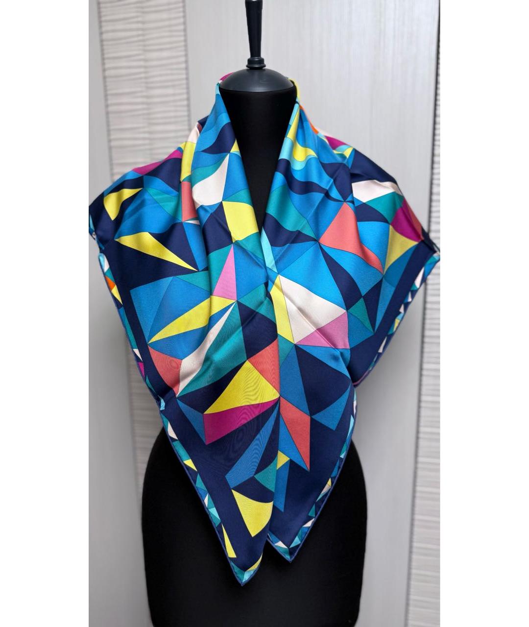 CARTIER Мульти шелковый платок, фото 7