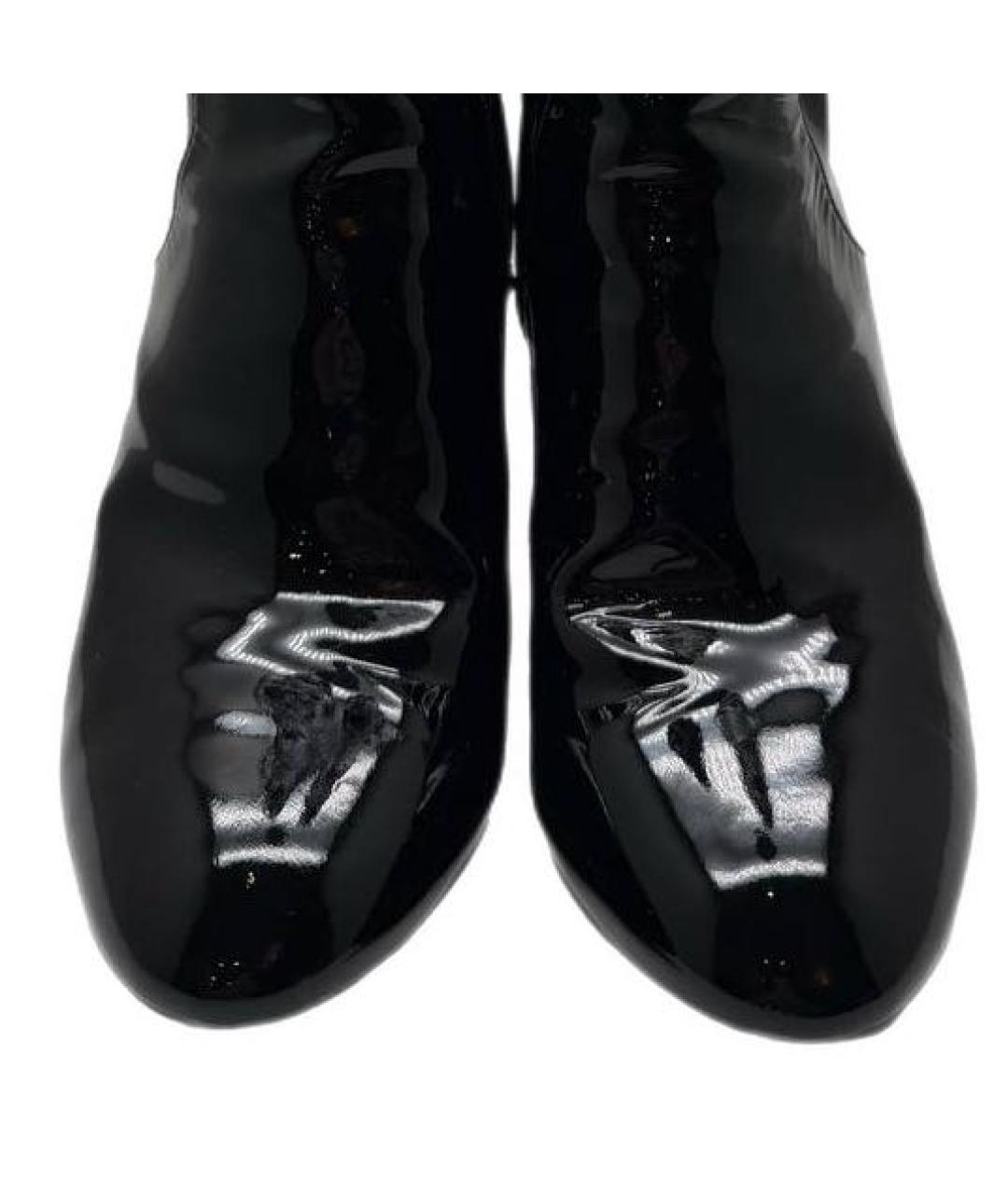 LOUIS VUITTON Черные кожаные сапоги, фото 3