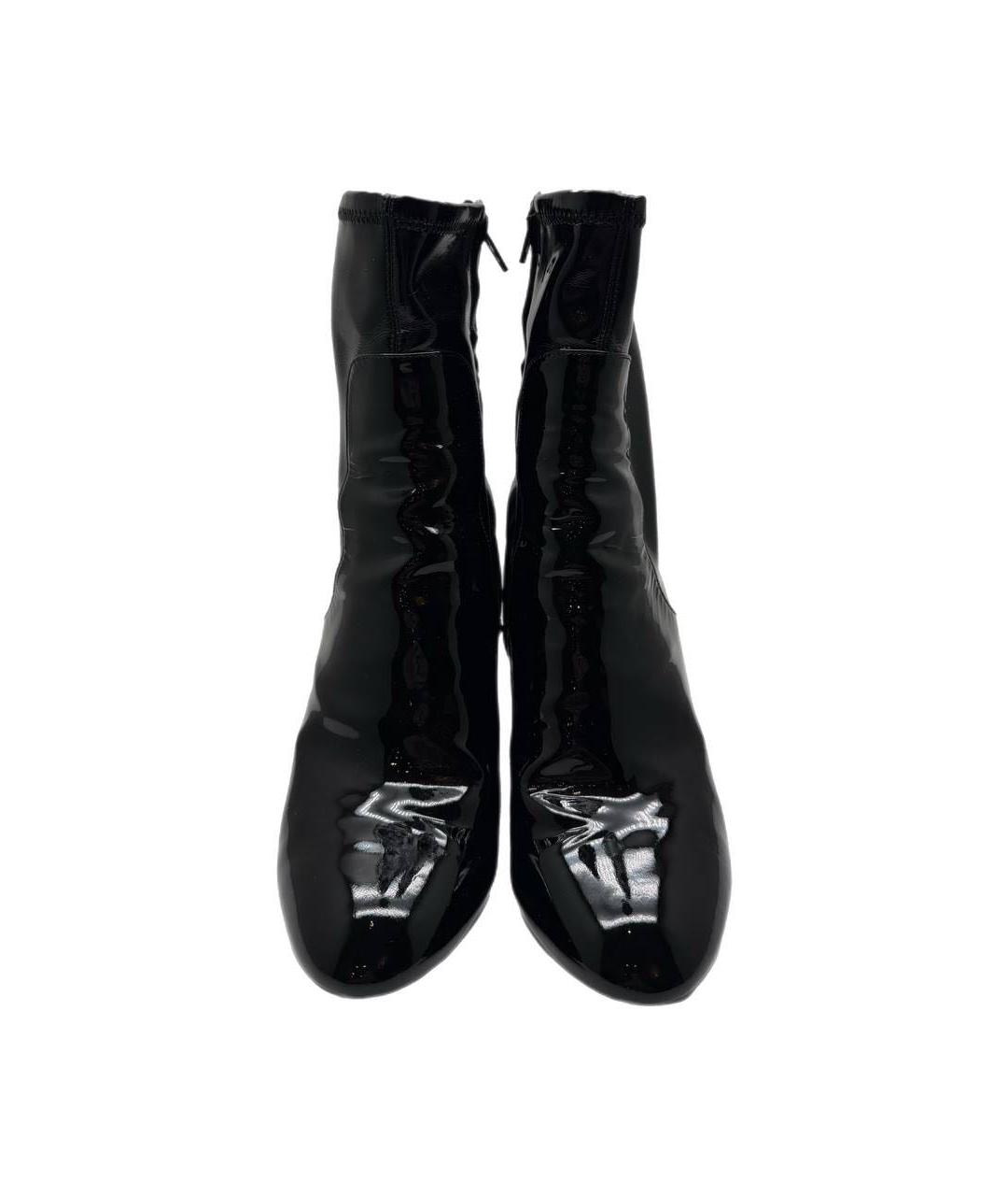 LOUIS VUITTON Черные кожаные сапоги, фото 2