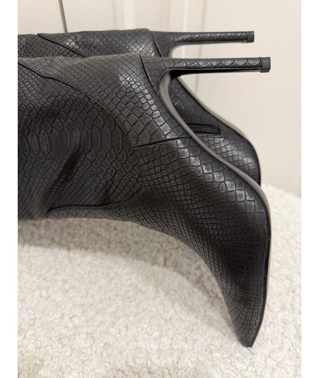 TWIN-SET Черные кожаные сапоги, фото 5