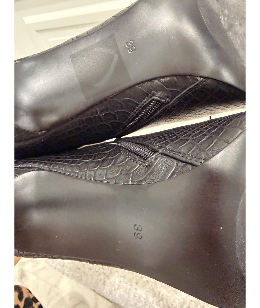 TWIN-SET Черные кожаные сапоги, фото 6