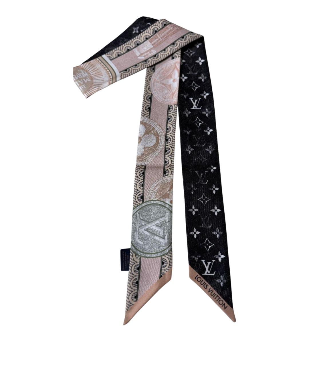 LOUIS VUITTON Мульти шелковый шарф, фото 1