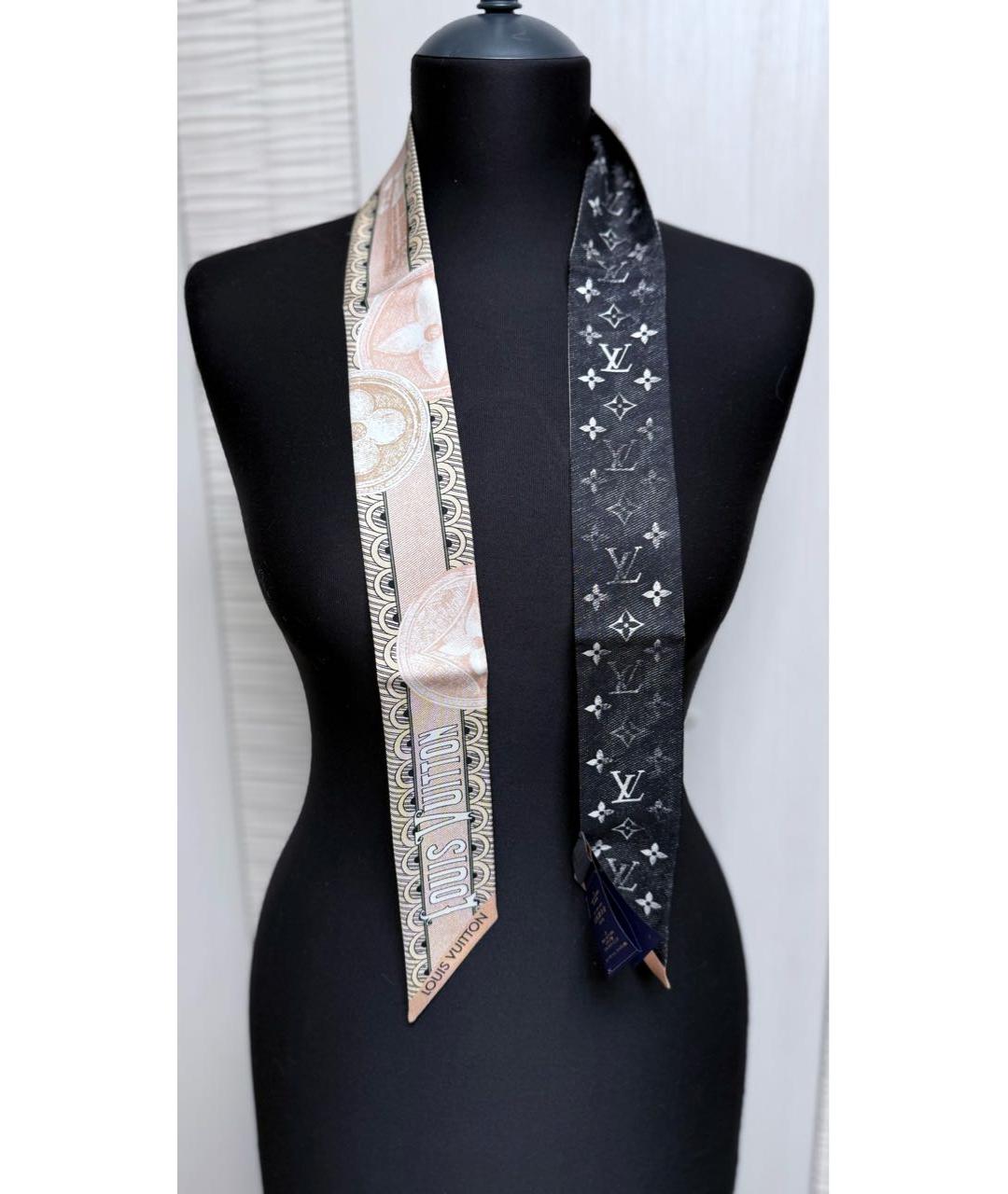 LOUIS VUITTON Мульти шелковый шарф, фото 4