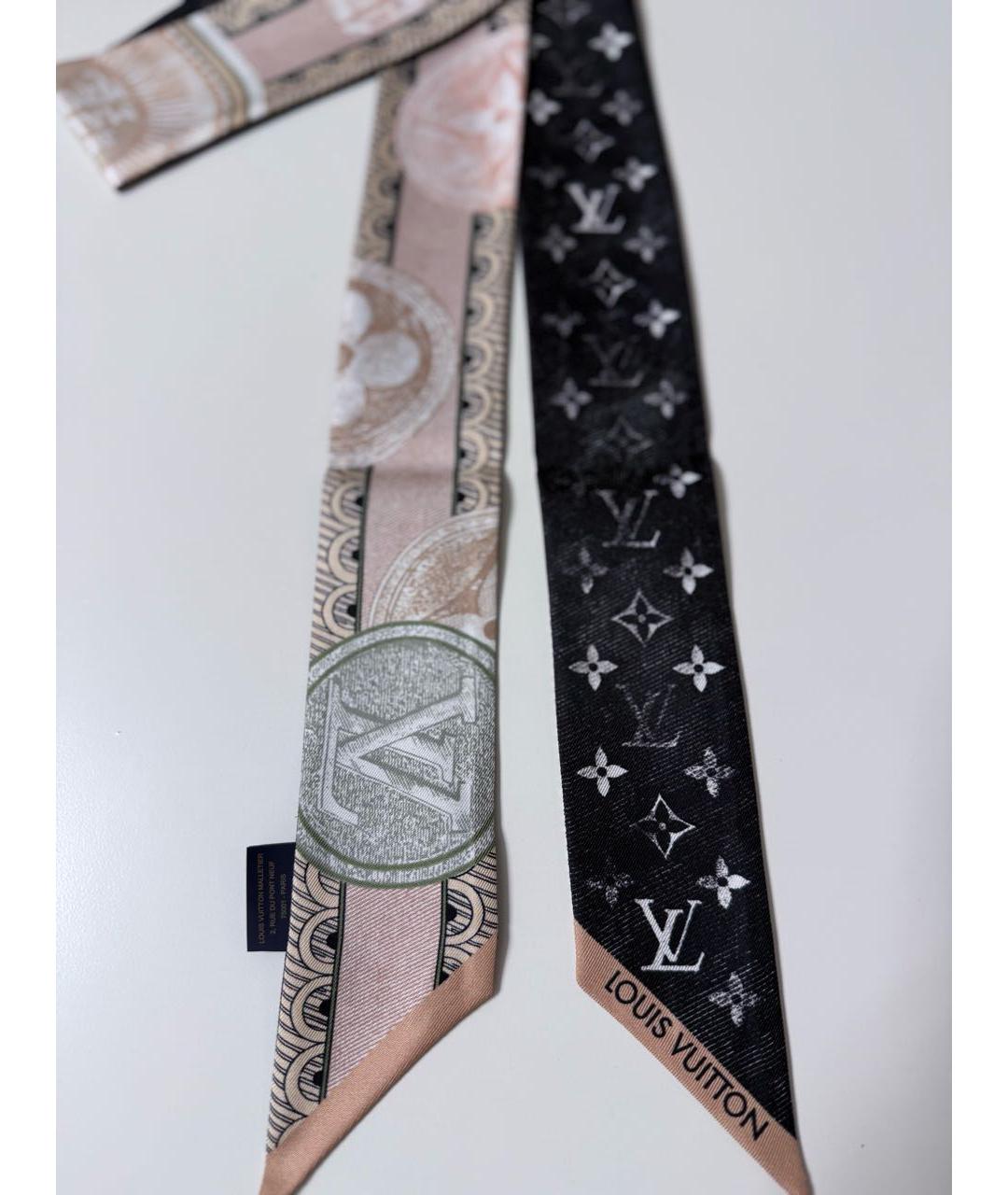 LOUIS VUITTON Мульти шелковый шарф, фото 2