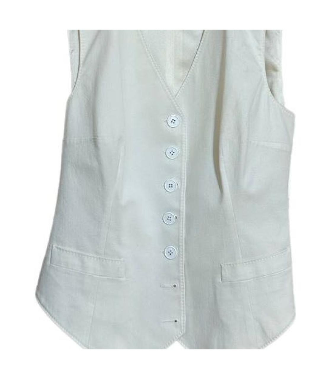 DOLCE&GABBANA Белый жилет, фото 4