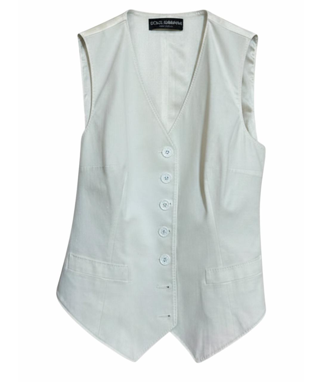 DOLCE&GABBANA Белый жилет, фото 1