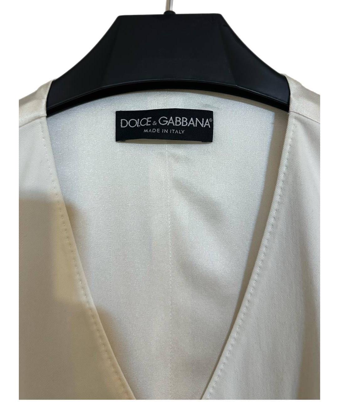 DOLCE&GABBANA Белый жилет, фото 3