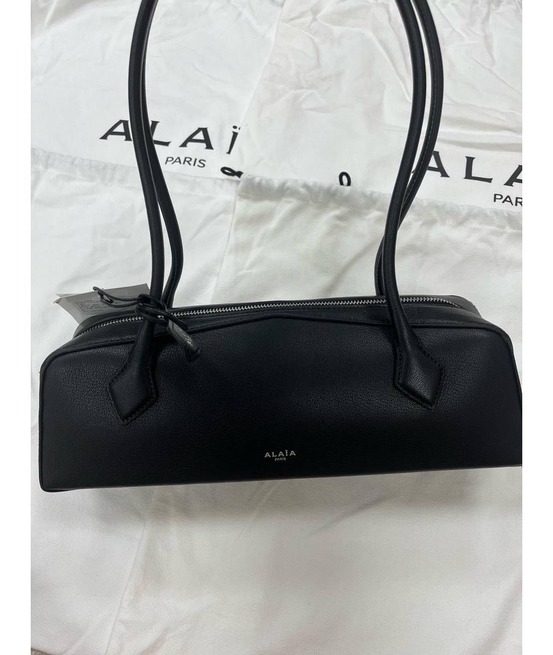 ALAIA Черная кожаная сумка через плечо, фото 2