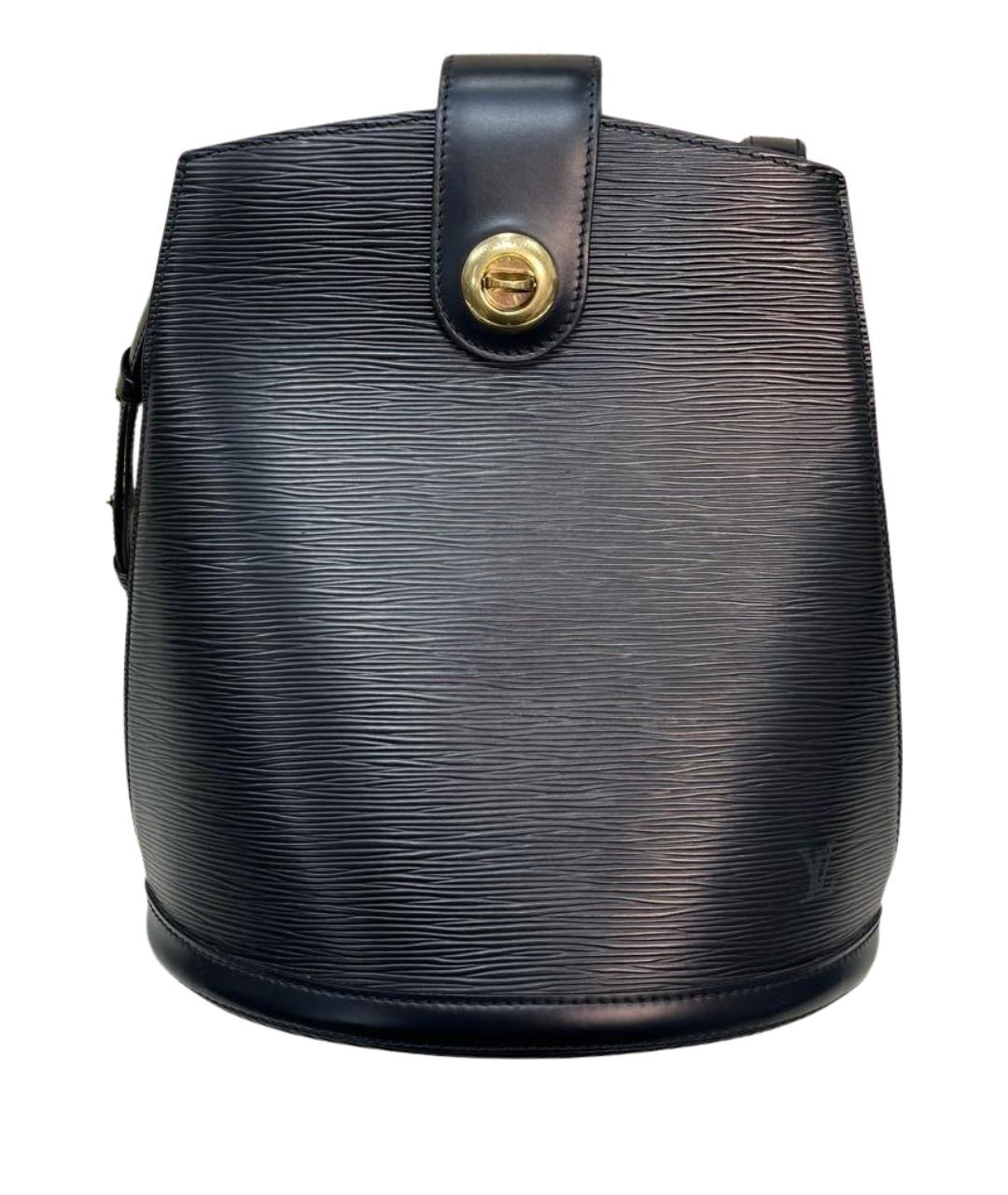 LOUIS VUITTON Черная кожаная сумка через плечо, фото 1