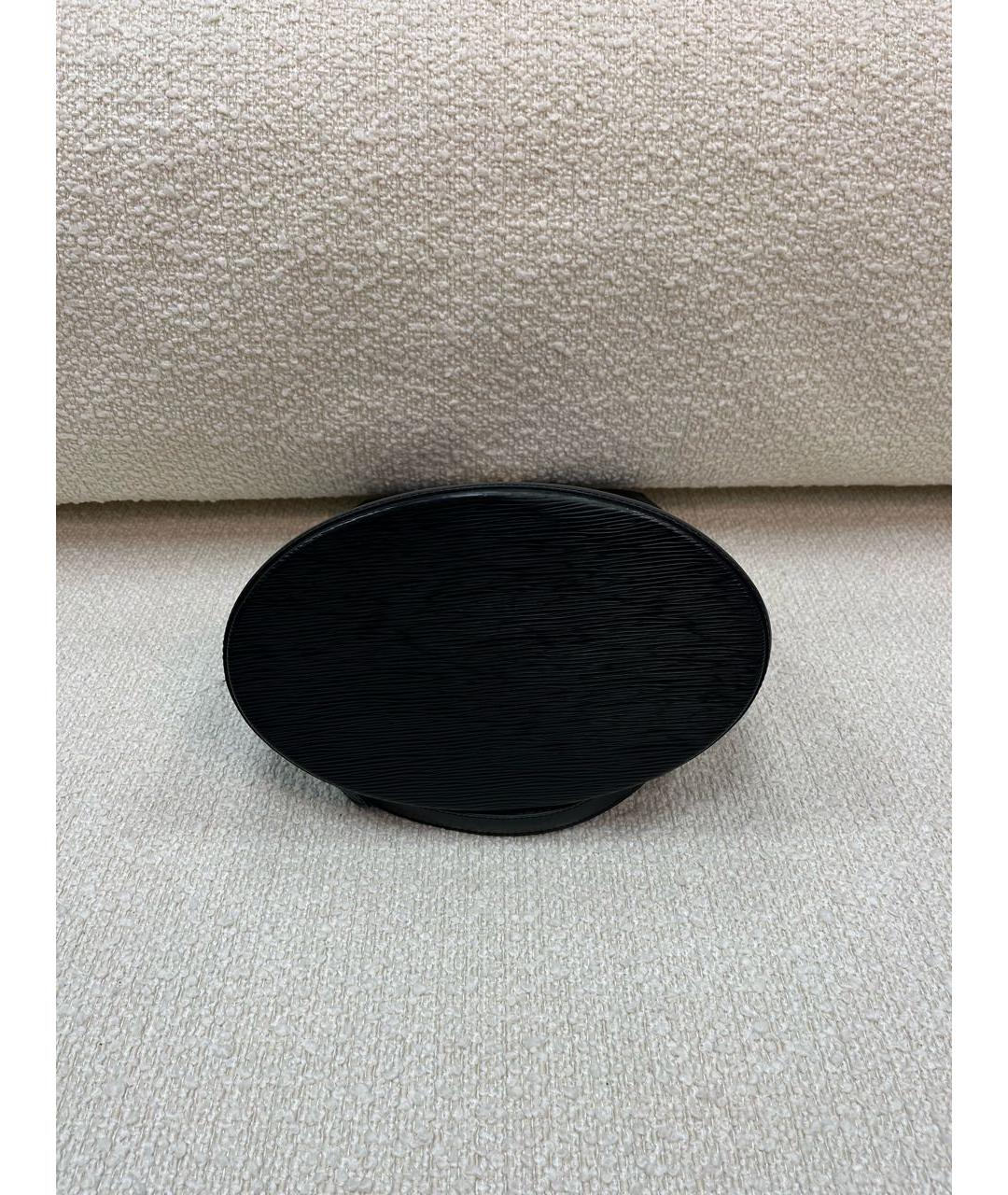 LOUIS VUITTON Черная кожаная сумка через плечо, фото 6