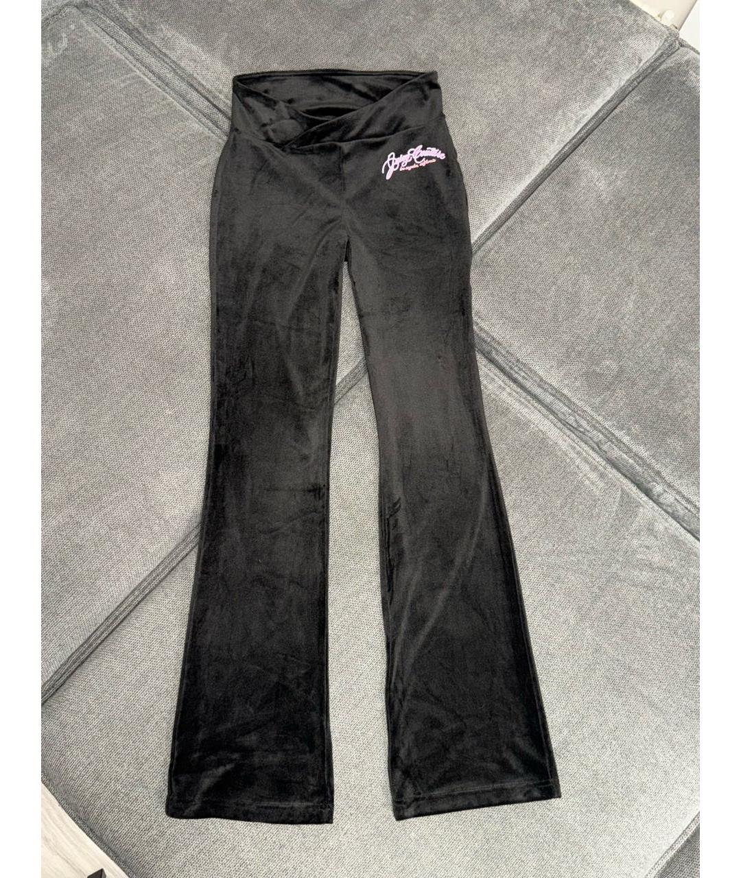 JUICY COUTURE Черный велюровый костюм с брюками, фото 2