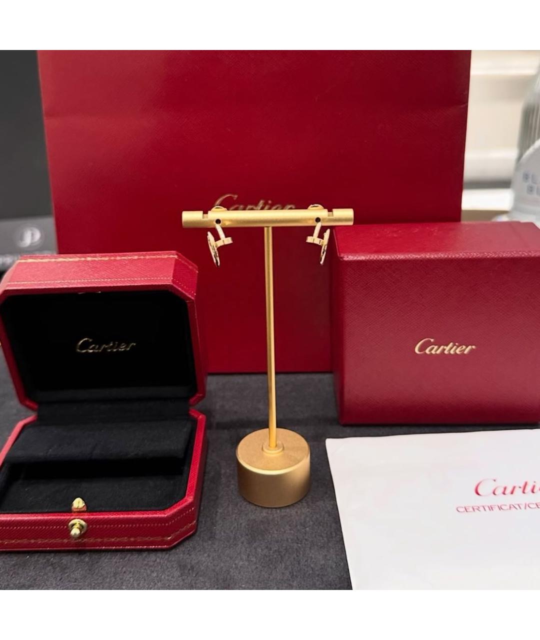 CARTIER Золотые серьги из желтого золота, фото 3