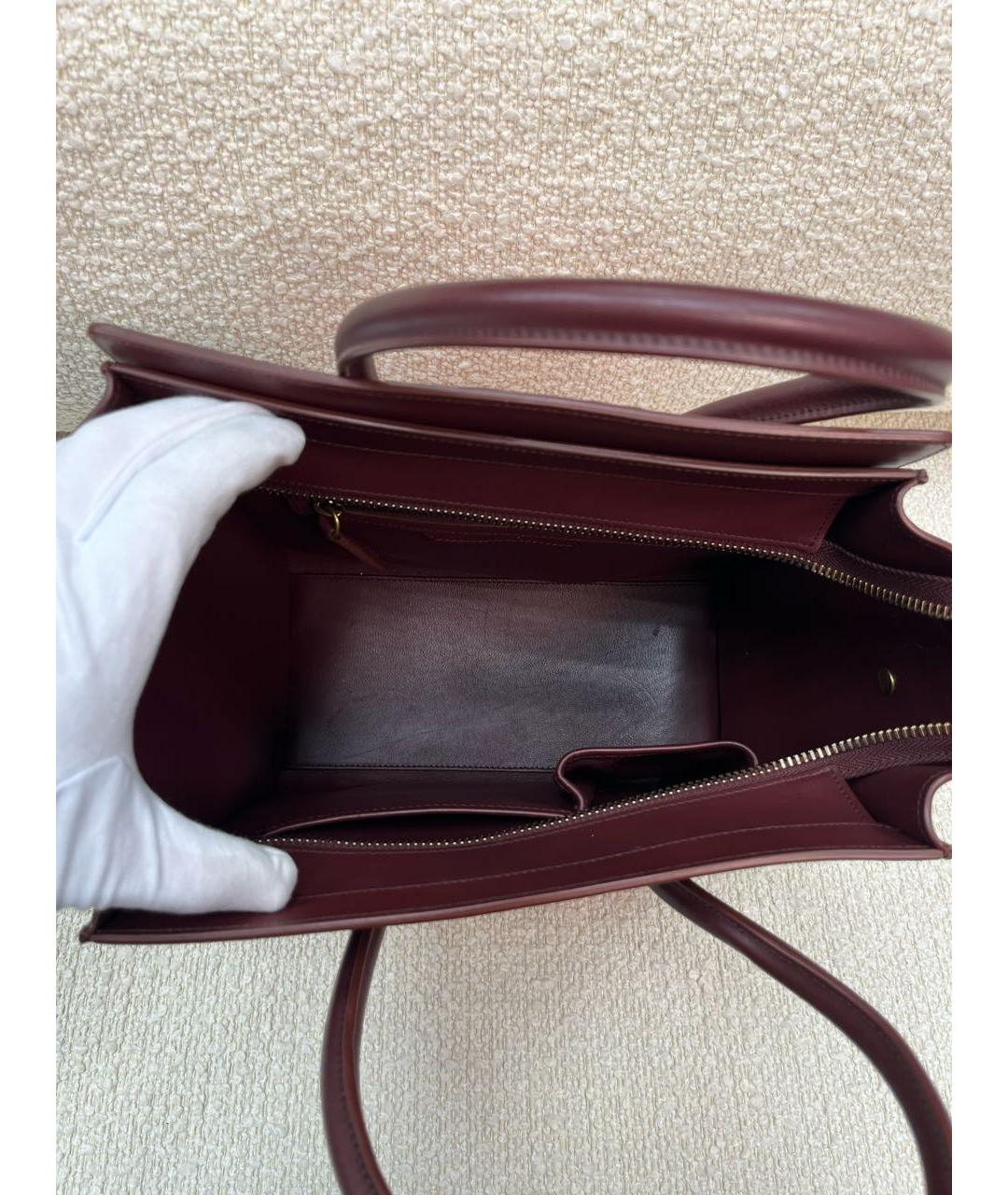 CELINE Мульти кожаная сумка с короткими ручками, фото 4
