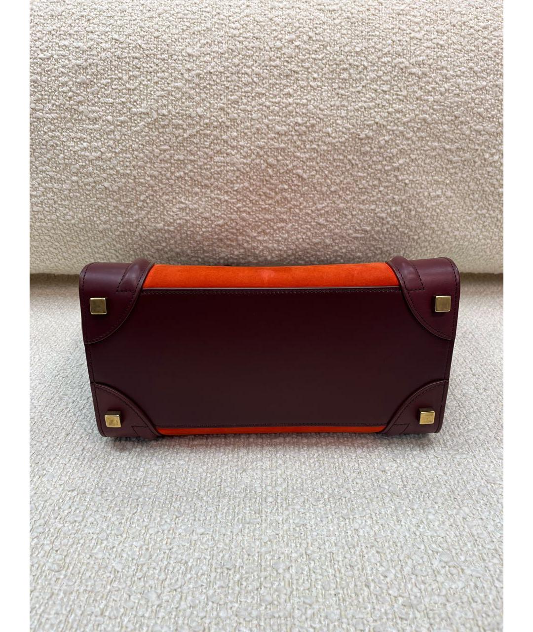 CELINE Мульти кожаная сумка с короткими ручками, фото 7