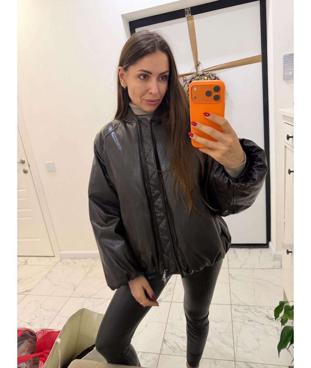 WEEKEND MAX MARA Коричневая кожаная куртка, фото 7