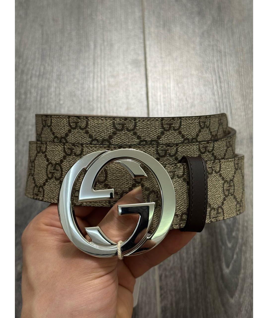 GUCCI Бежевый ремень, фото 8