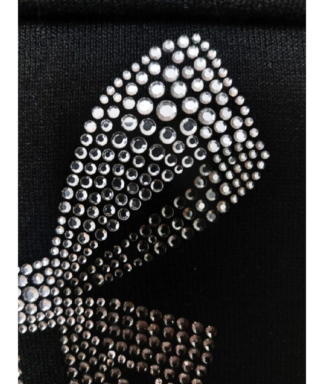 SONIA RYKIEL Черный кашемировый шарф, фото 5