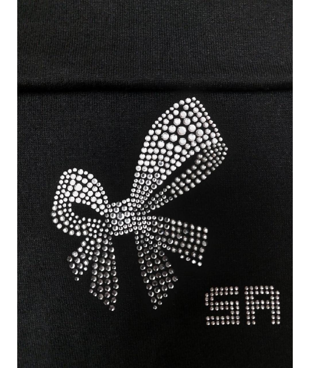 SONIA RYKIEL Черный кашемировый шарф, фото 4