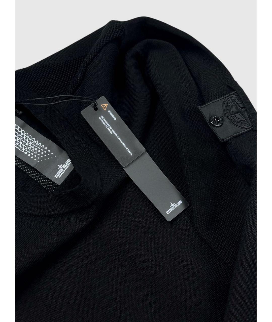 STONE ISLAND SHADOW PROJECT Черный хлопковый джемпер / свитер, фото 3