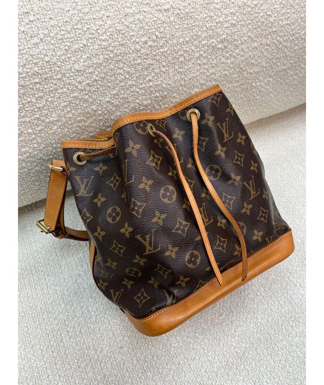 LOUIS VUITTON Коричневая кожаная сумка через плечо, фото 2