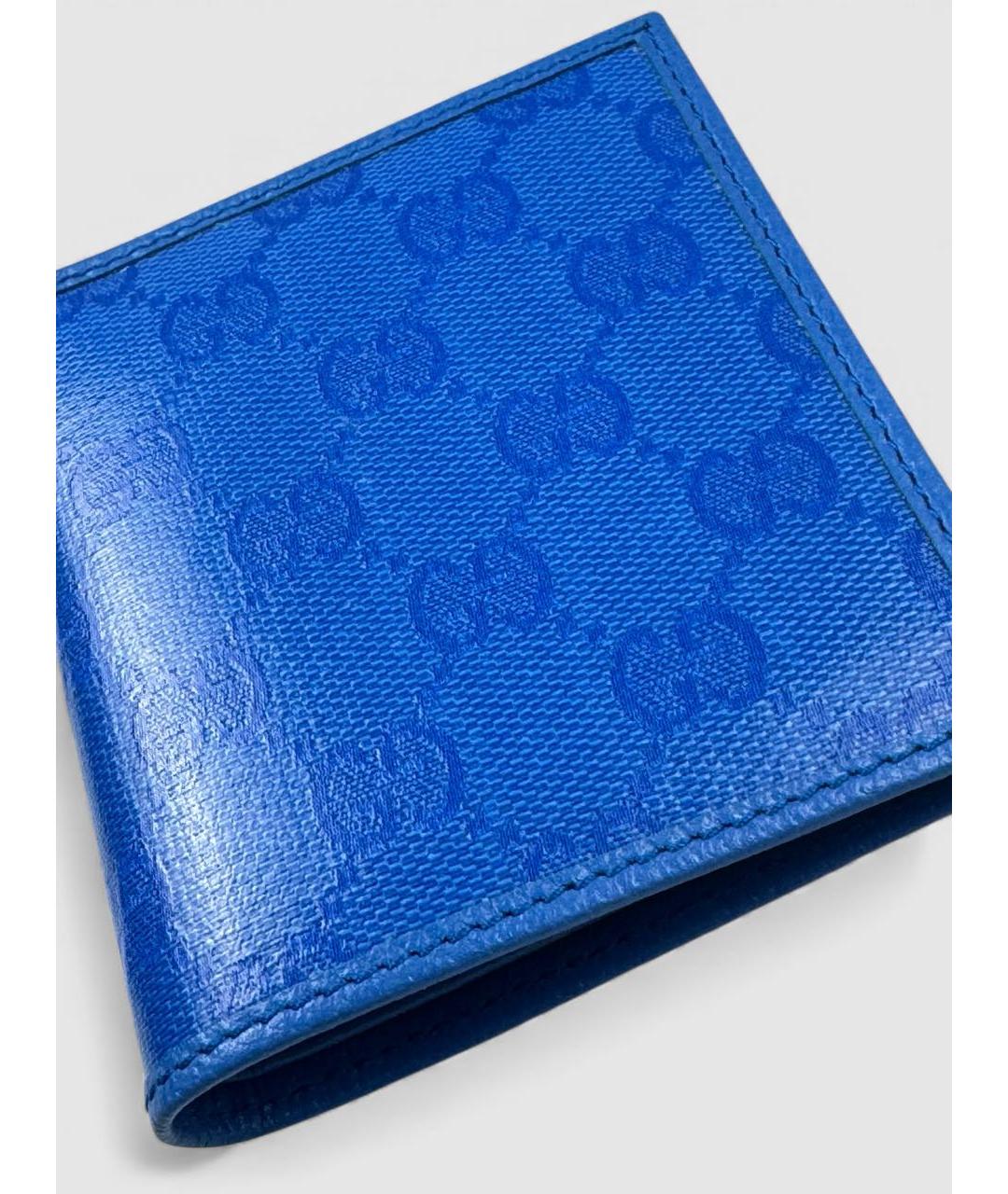 GUCCI Синий кожаный кошелек, фото 3