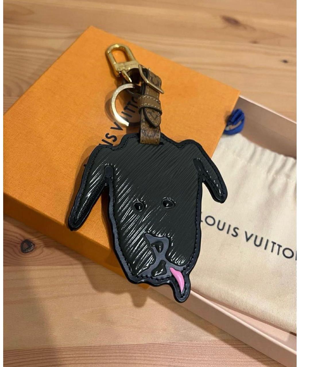 LOUIS VUITTON Черный брелок, фото 2