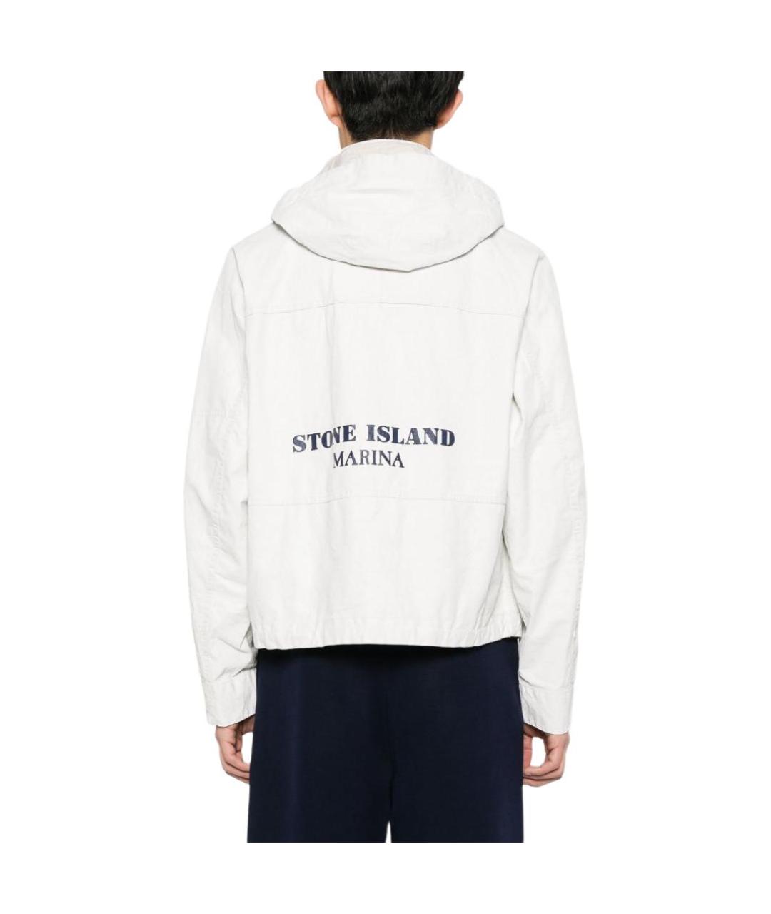 STONE ISLAND Белая куртка, фото 5