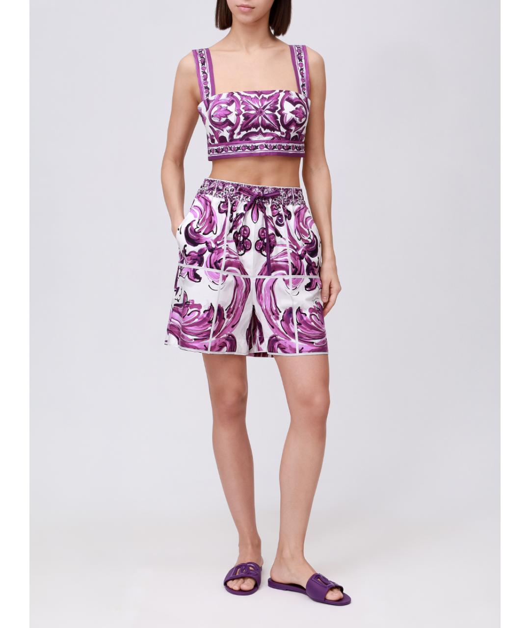 DOLCE&GABBANA Фиолетовые шорты, фото 2