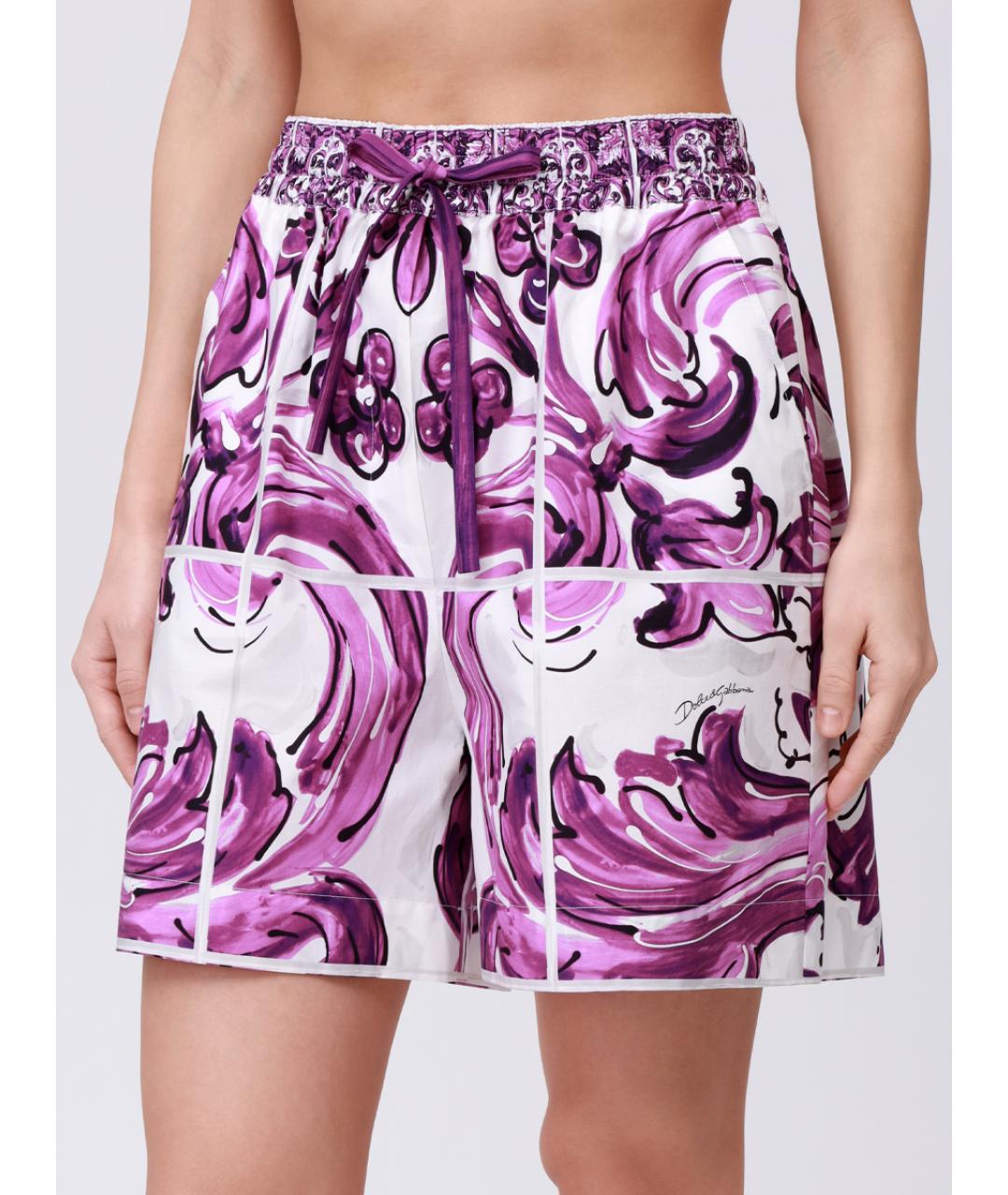 DOLCE&GABBANA Фиолетовые шорты, фото 4