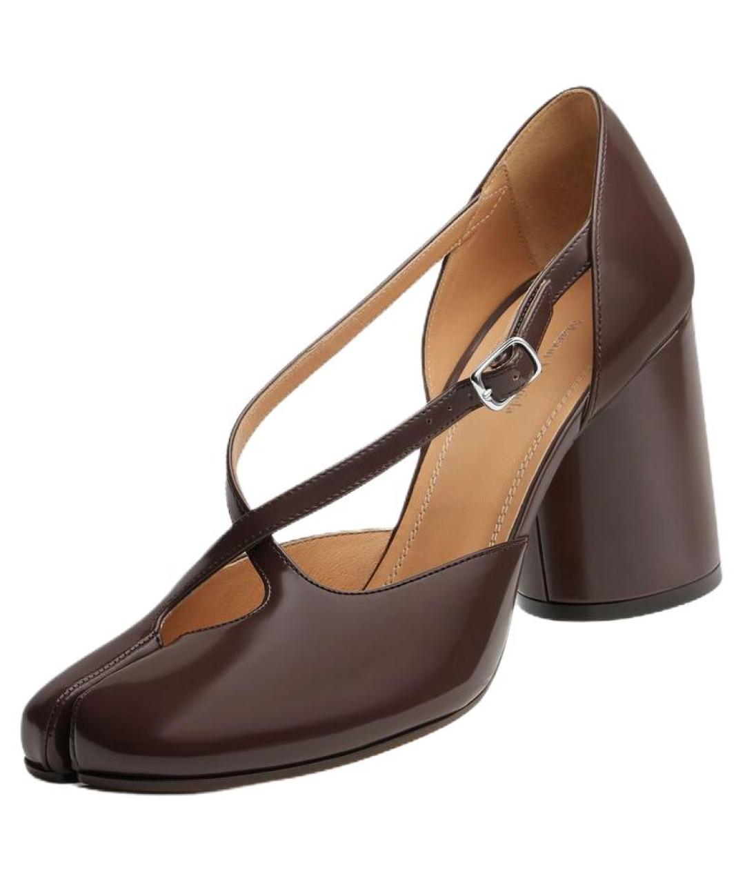 MAISON MARGIELA Коричневые кожаные туфли, фото 2