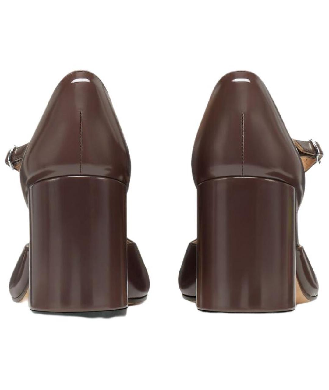 MAISON MARGIELA Коричневые кожаные туфли, фото 4