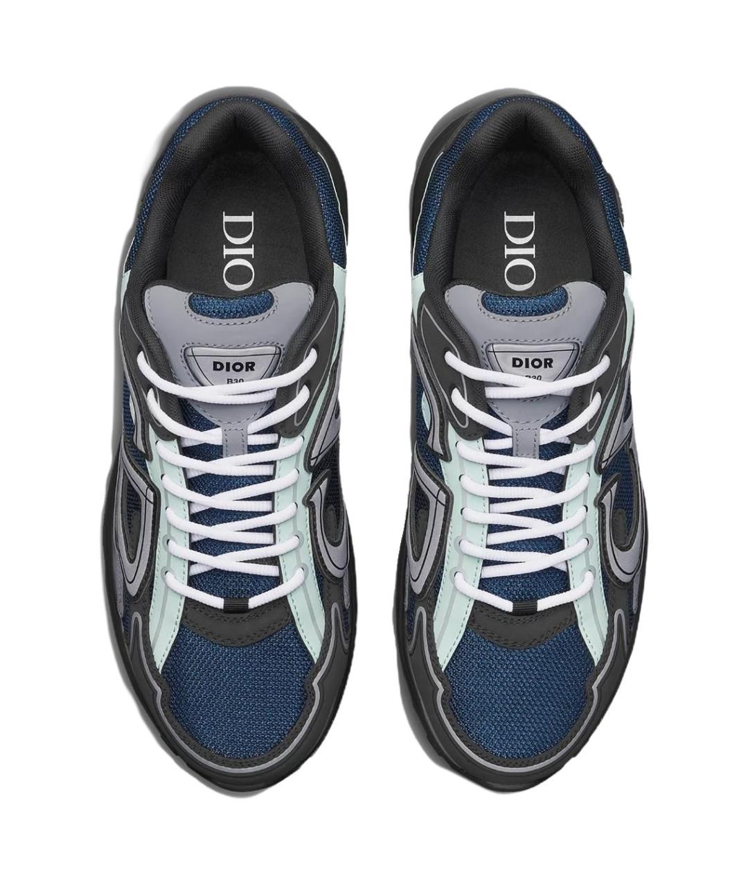 CHRISTIAN DIOR Мульти текстильные низкие кроссовки / кеды, фото 5