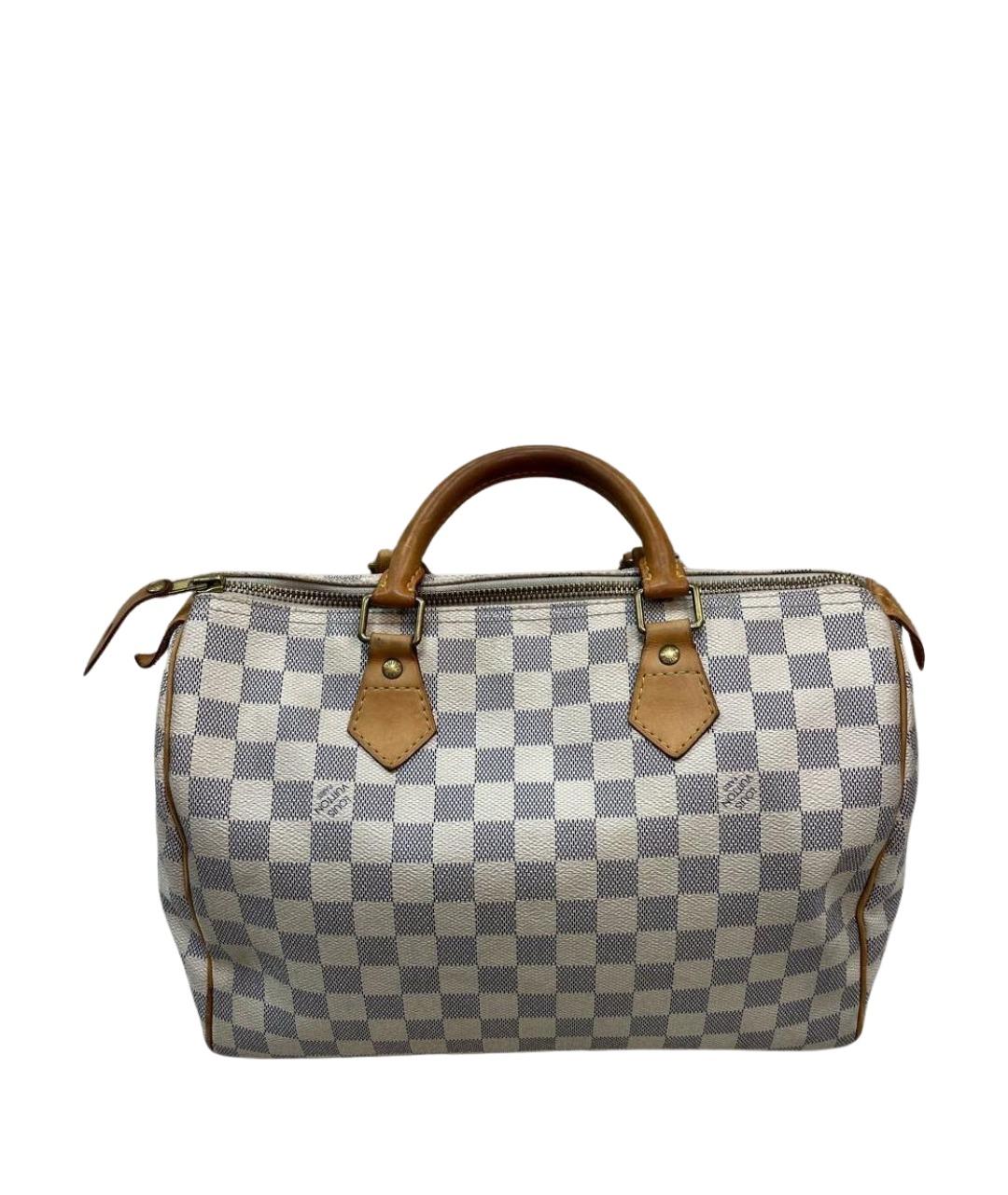 LOUIS VUITTON Бежевая кожаная сумка с короткими ручками, фото 1