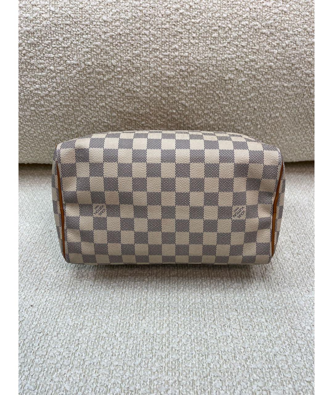 LOUIS VUITTON Бежевая кожаная сумка с короткими ручками, фото 6