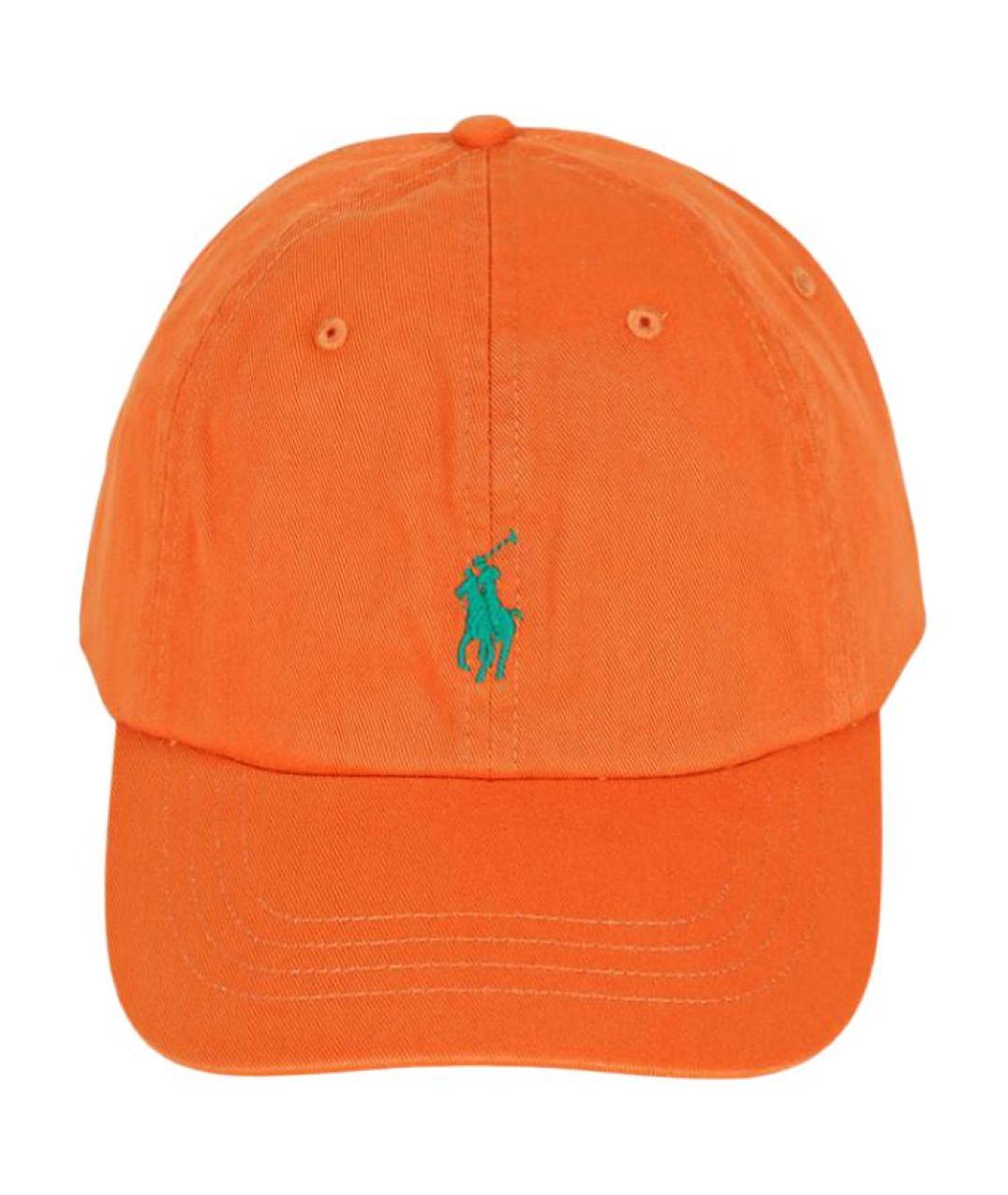 POLO RALPH LAUREN Оранжевая хлопковая кепка, фото 2