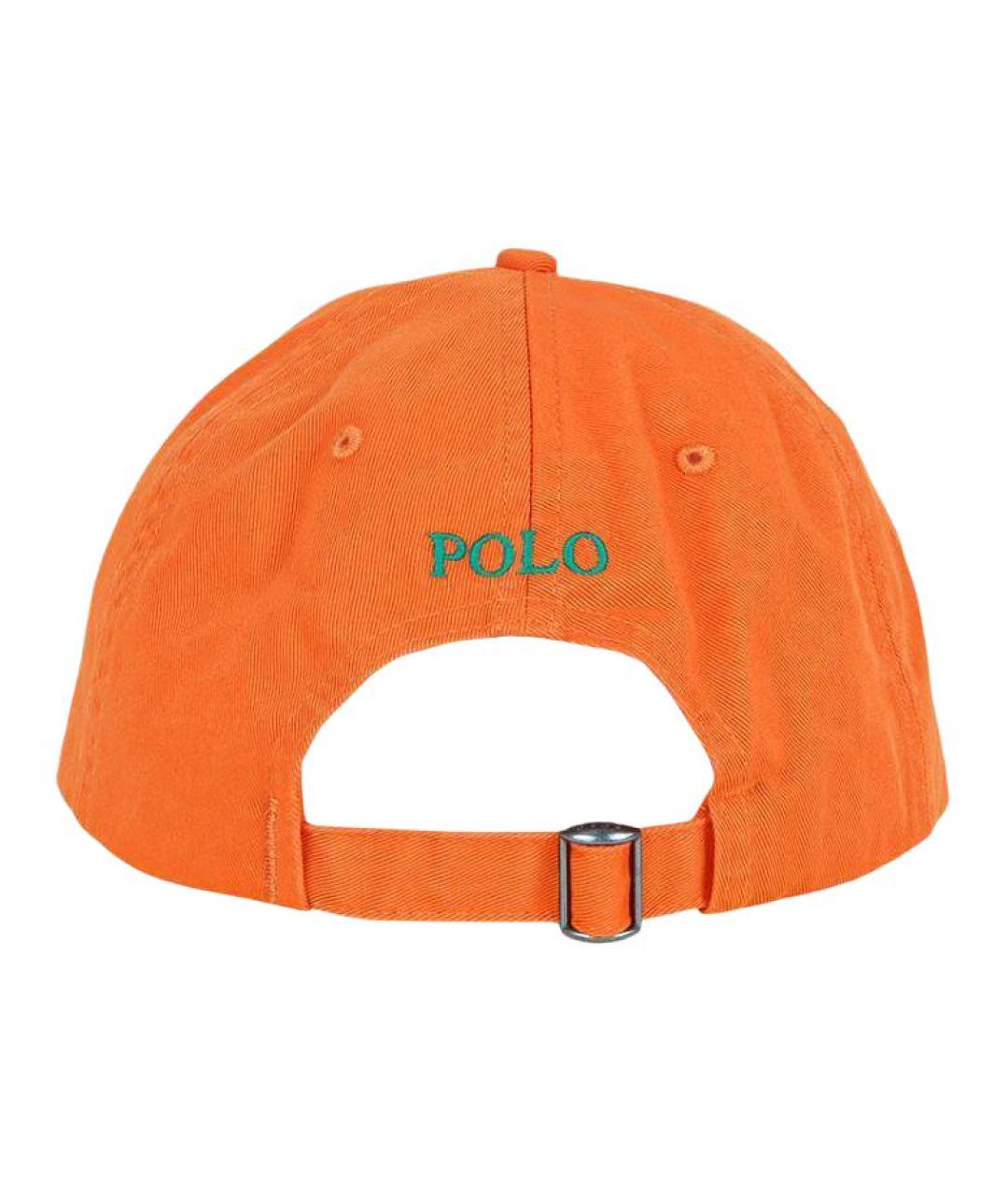 POLO RALPH LAUREN Оранжевая хлопковая кепка, фото 3