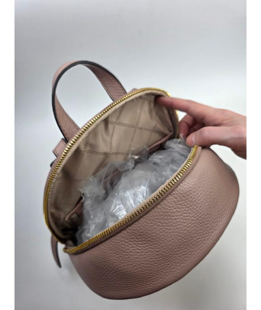 MICHAEL KORS Розовый кожаный рюкзак, фото 5