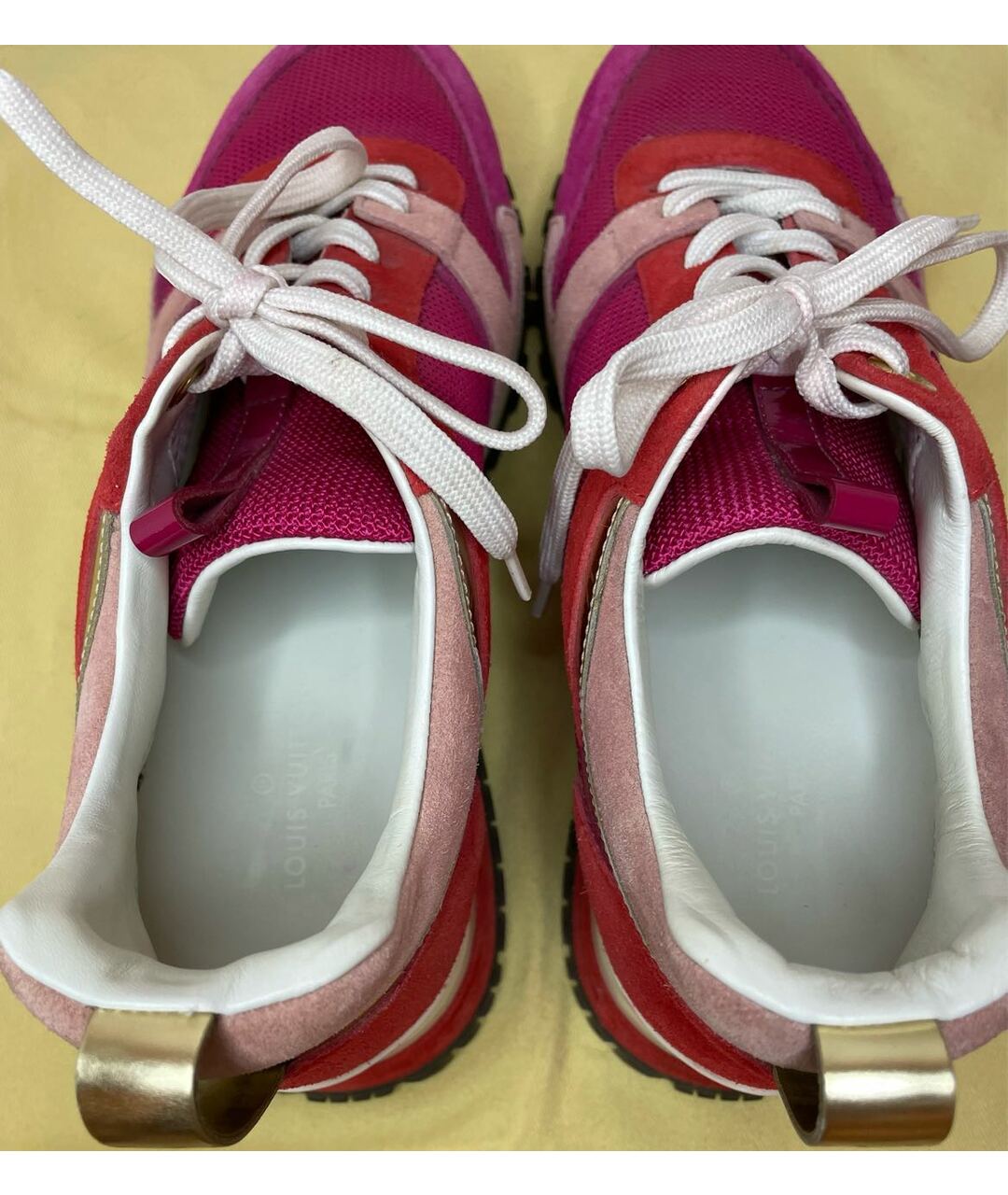 LOUIS VUITTON PRE-OWNED Розовые замшевые кроссовки, фото 3