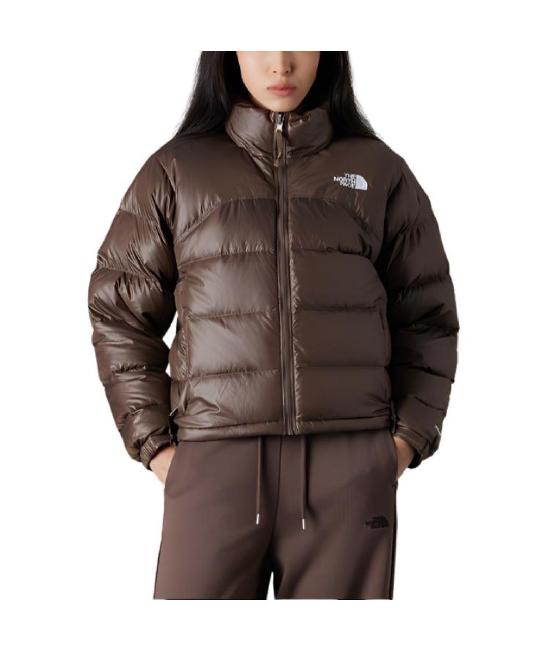 THE NORTH FACE Коричневый пуховик, фото 2