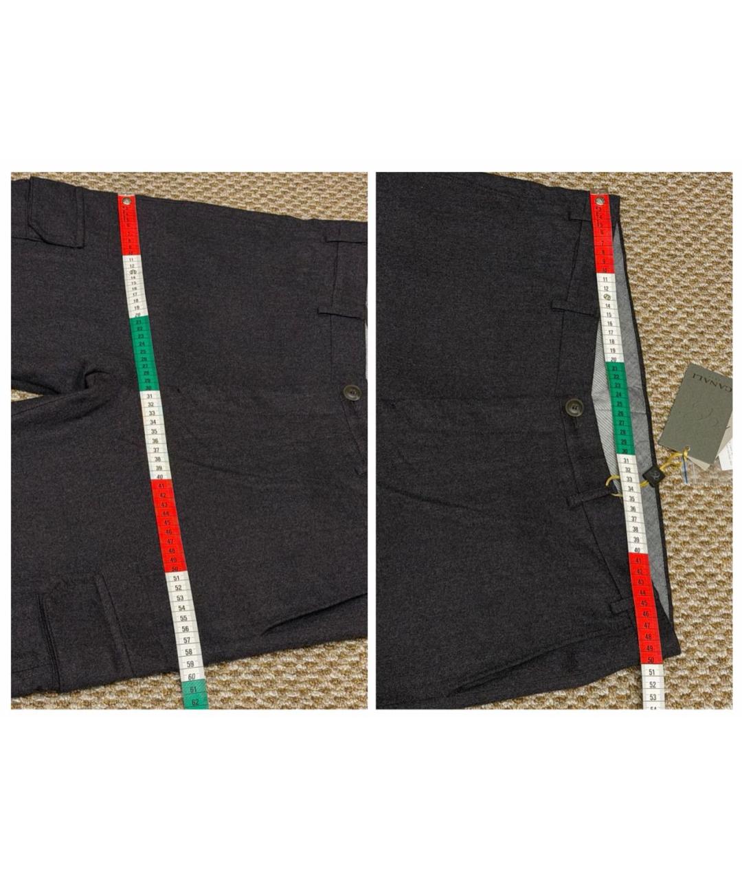 CANALI Бордовые шерстяные повседневные брюки, фото 8