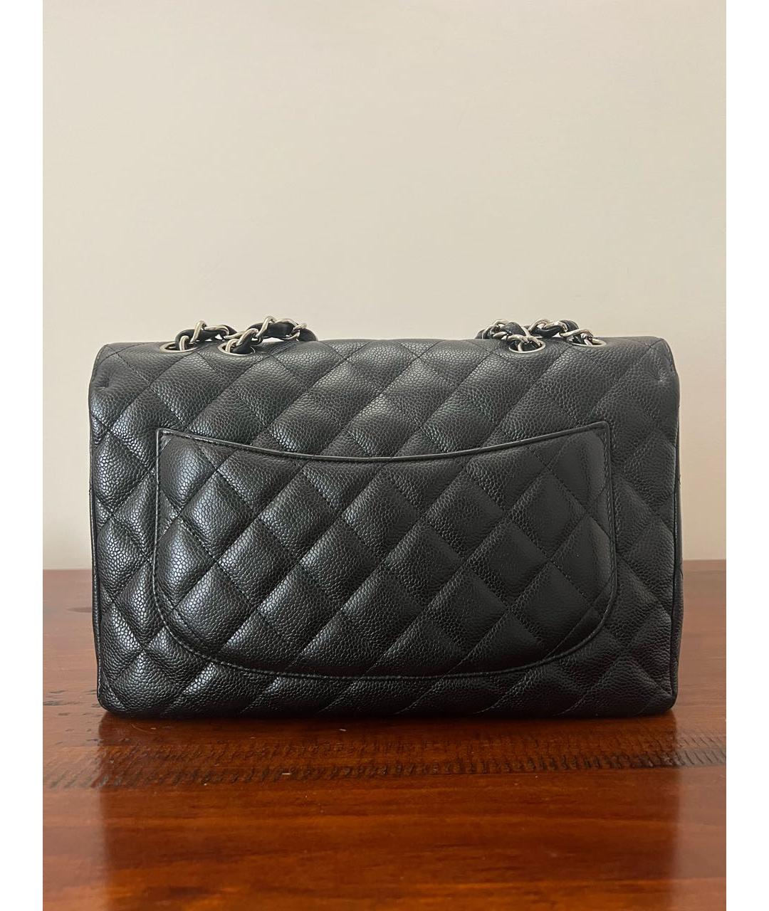 CHANEL Черная кожаная сумка через плечо, фото 2