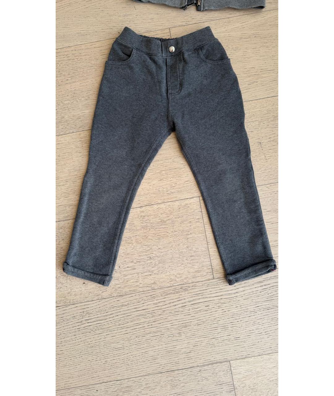 MONCLER Антрацитовый хлопковый комплект, фото 5