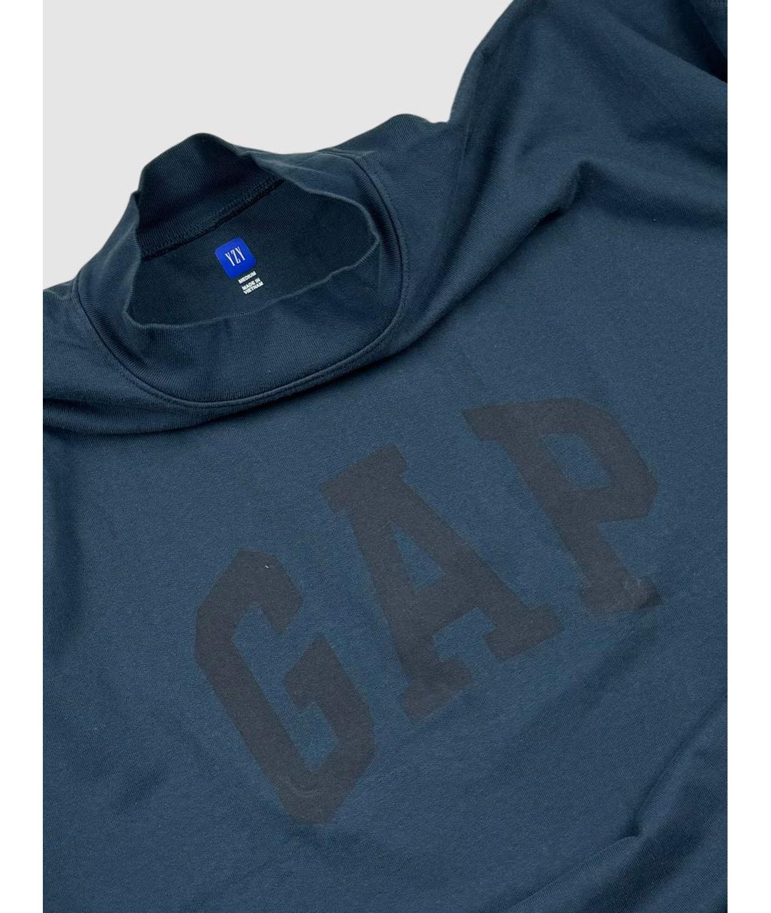 YEEZY Темно-синяя хлопковая футболка, фото 3