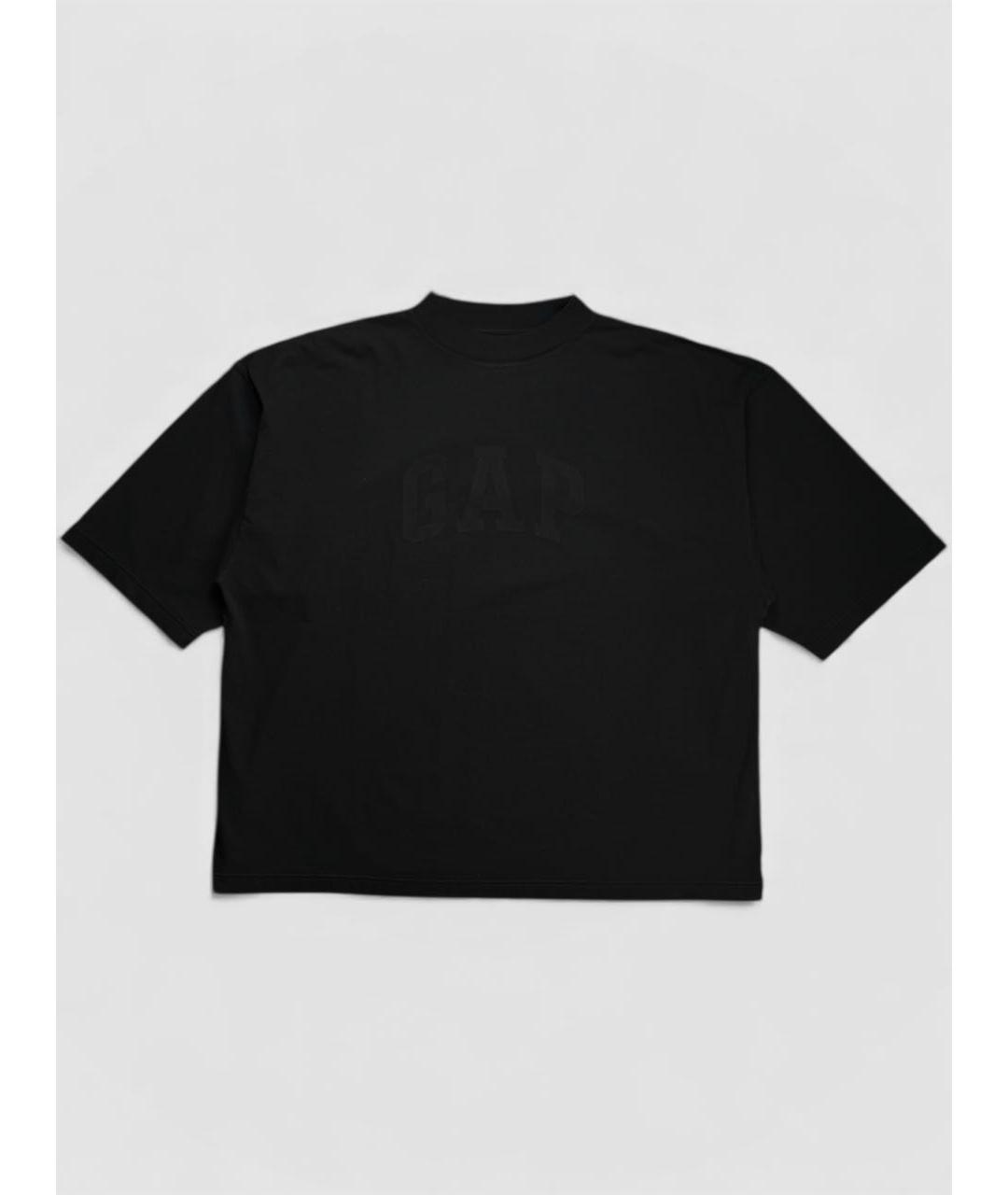 YEEZY Черная хлопковая футболка, фото 6