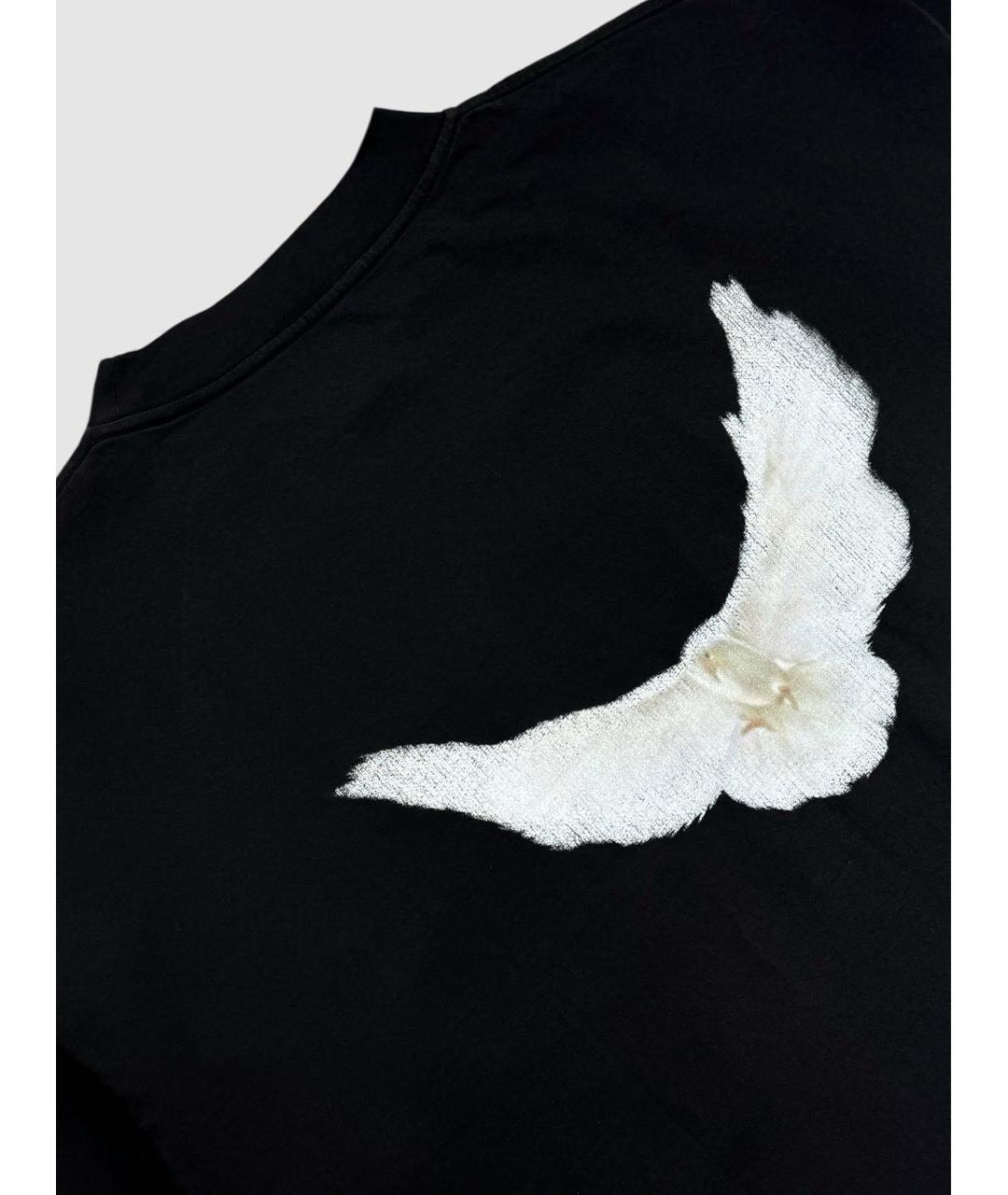 YEEZY Черная хлопковая футболка, фото 3
