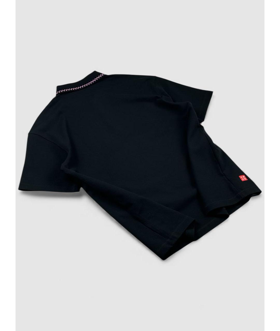 BILLIONAIRE BOYS CLUB Черное хлопковое поло с коротким рукавом, фото 6