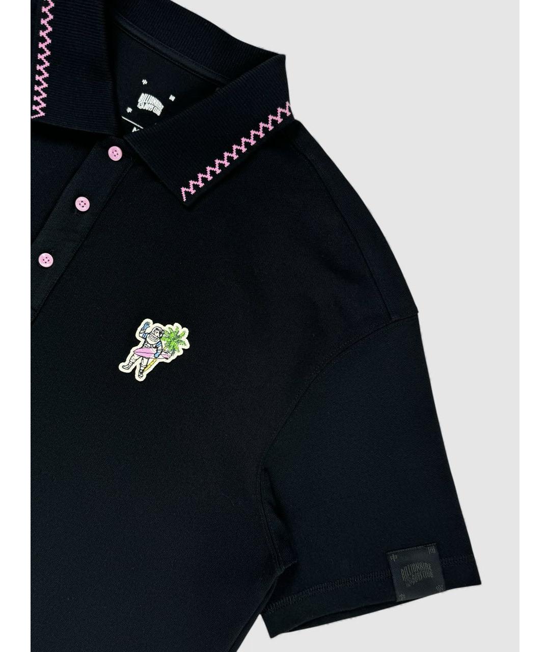 BILLIONAIRE BOYS CLUB Черное хлопковое поло с коротким рукавом, фото 3