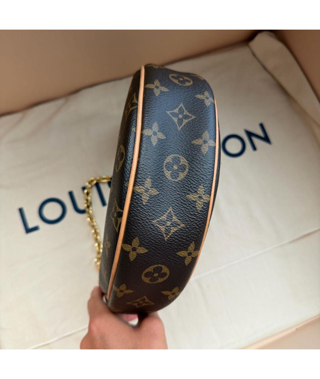 LOUIS VUITTON Коричневая сумка через плечо из канвы, фото 8